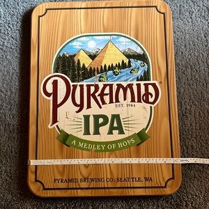 Solid wood Pyramid IPA Bar Sign